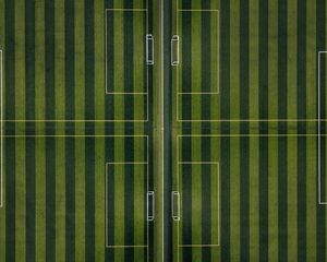 Превью обои футбольное поле, вид сверху, минимализм