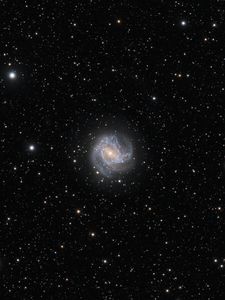 Превью обои галактика, мессье 83, космос, звезды, темный