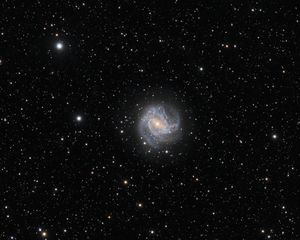Превью обои галактика, мессье 83, космос, звезды, темный
