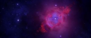 Превью обои галактика, туманность, звезды, космос, вселенная