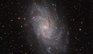 Превью обои галактика, вселенная, звезды, космос, созвездие, темный