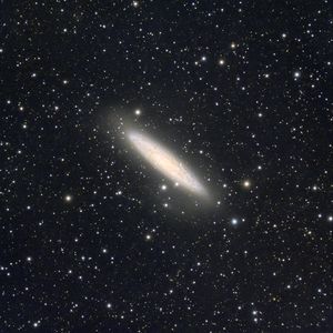 Превью обои галактика, звезды, свечение, огни, космос