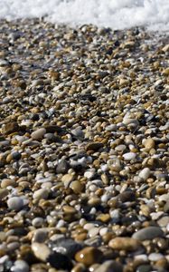 Превью обои галька, камни, гравий, пляж, море