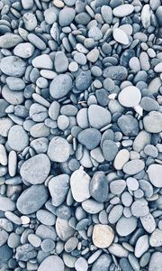 Превью обои галька, камни, морской, поверхность, форма, серый