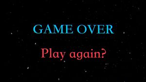 Превью обои game over, надпись, игра окончена, текст