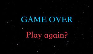 Превью обои game over, надпись, игра окончена, текст