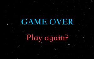 Превью обои game over, надпись, игра окончена, текст