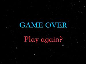 Превью обои game over, надпись, игра окончена, текст