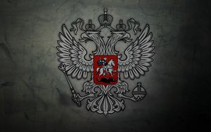 Превью обои герб, россия, орел, символика