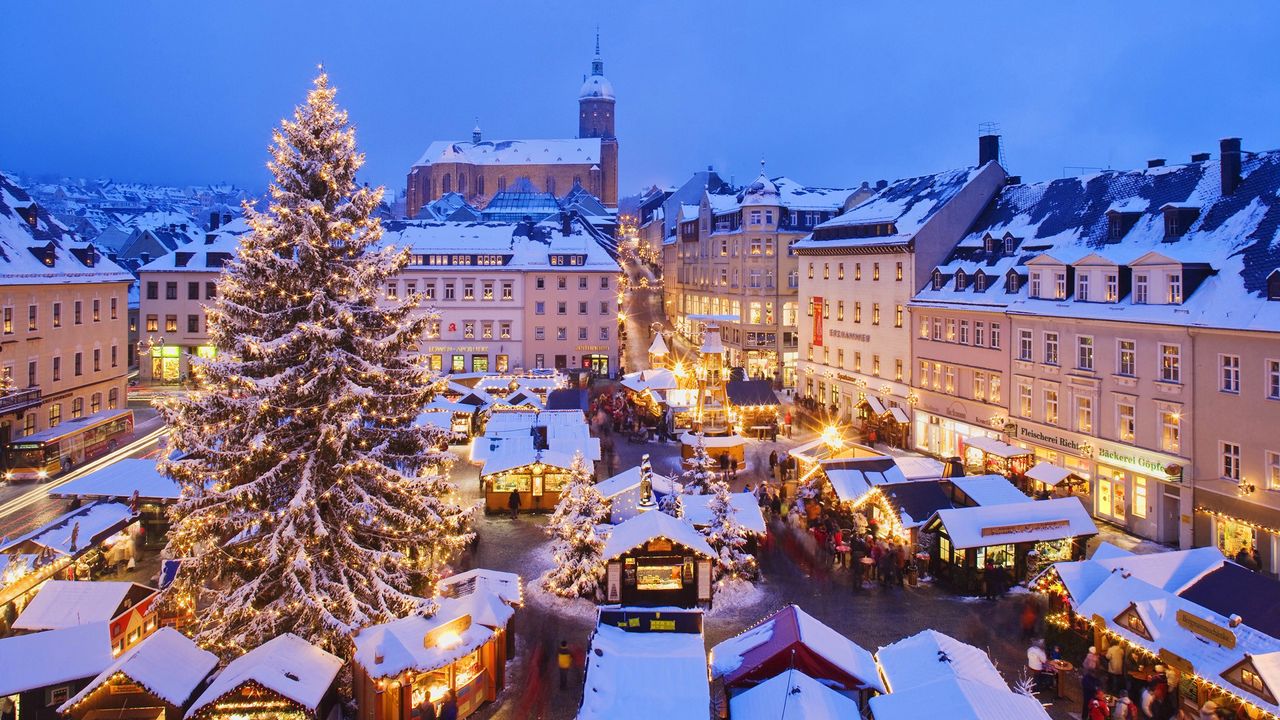Обои германия, рынок, площадь, рождество