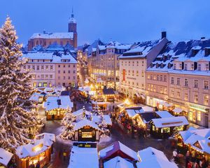 Превью обои германия, рынок, площадь, рождество