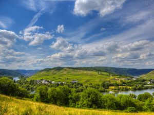 Превью обои германия, зинсхайм, река, небо