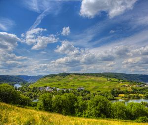 Превью обои германия, зинсхайм, река, небо