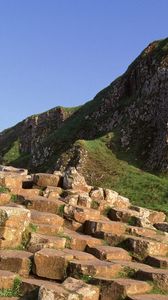 Превью обои giants causeway, county antrim, ирландия, гора, камни