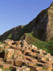 Превью обои giants causeway, county antrim, ирландия, гора, камни