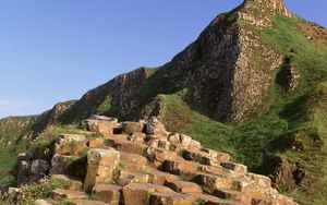 Превью обои giants causeway, county antrim, ирландия, гора, камни