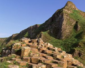 Превью обои giants causeway, county antrim, ирландия, гора, камни