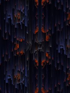 Превью обои глитч, искажение, линии, текстура, темный