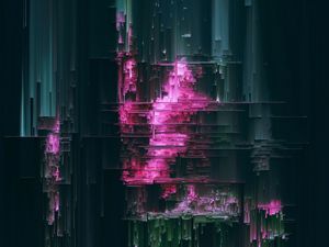 Превью обои глитч, линии, шум, абстракция