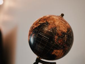 Превью обои глобус, карта, земля, география, сфера, шар