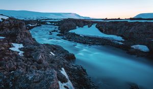 Превью обои годафосс, водопад, исландия