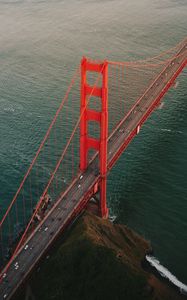 Превью обои golden gate, мост, дорога, вода