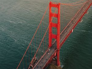 Превью обои golden gate, мост, дорога, вода