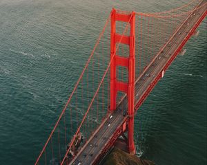 Превью обои golden gate, мост, дорога, вода