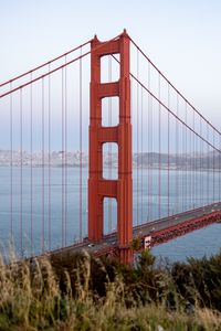 Превью обои golden gate, мост, вода, горизонт