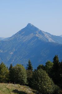 Превью обои гора, деревья, холм, пейзаж