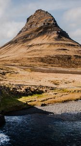 Превью обои гора, долина, пейзаж, исландия, природа