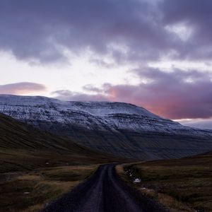 Превью обои гора, дорога, пейзаж, природа, исландия