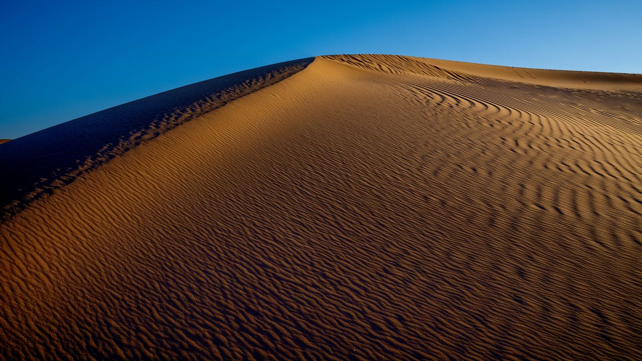 Обои гора, песок, пустыня, рельеф