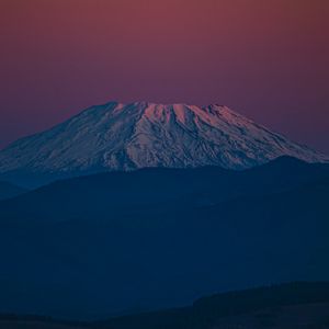 Превью обои гора, снег, холмы, тени, природа