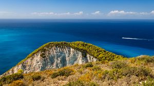 Превью обои гора, вершина, море, пейзаж