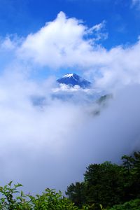 Превью обои гора, вершина, облака, высота, пейзаж