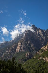 Превью обои гора, вершина, облако, высота, вид