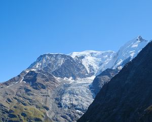 Превью обои гора, вершина, склон, пейзаж, высота