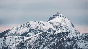 Превью обои гора, вершина, снежный