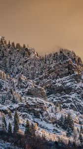 Превью обои гора, вершина, снежный, рельеф