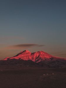Превью обои гора, вершина, сумерки