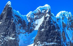 Превью обои гора, вершина, заснеженный, антарктида