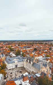 Превью обои город, архитектура, здания, крыши, брюгге, бельгия