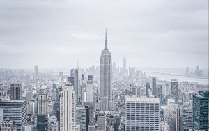 Превью обои город, архитектура, здания, небоскреб, нью-йорк, сша