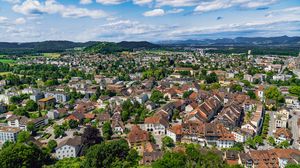 Превью обои город, дома, вид, панорама