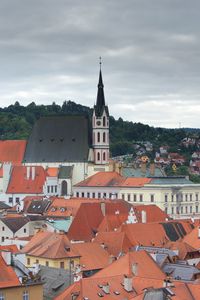 Превью обои город, крыши, башня, архитектура, вид сверху