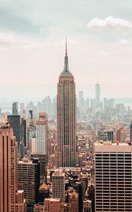 Превью обои город, мегаполис, вид сверху, небоскребы, здания, нью-йорк