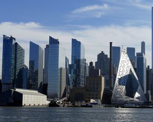 Превью обои город, мегаполис, здания, архитектура, стекло