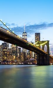 Превью обои город, мост, архитектура, здания, сша