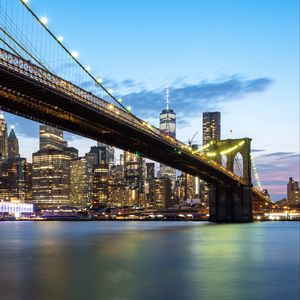 Превью обои город, мост, архитектура, здания, сша